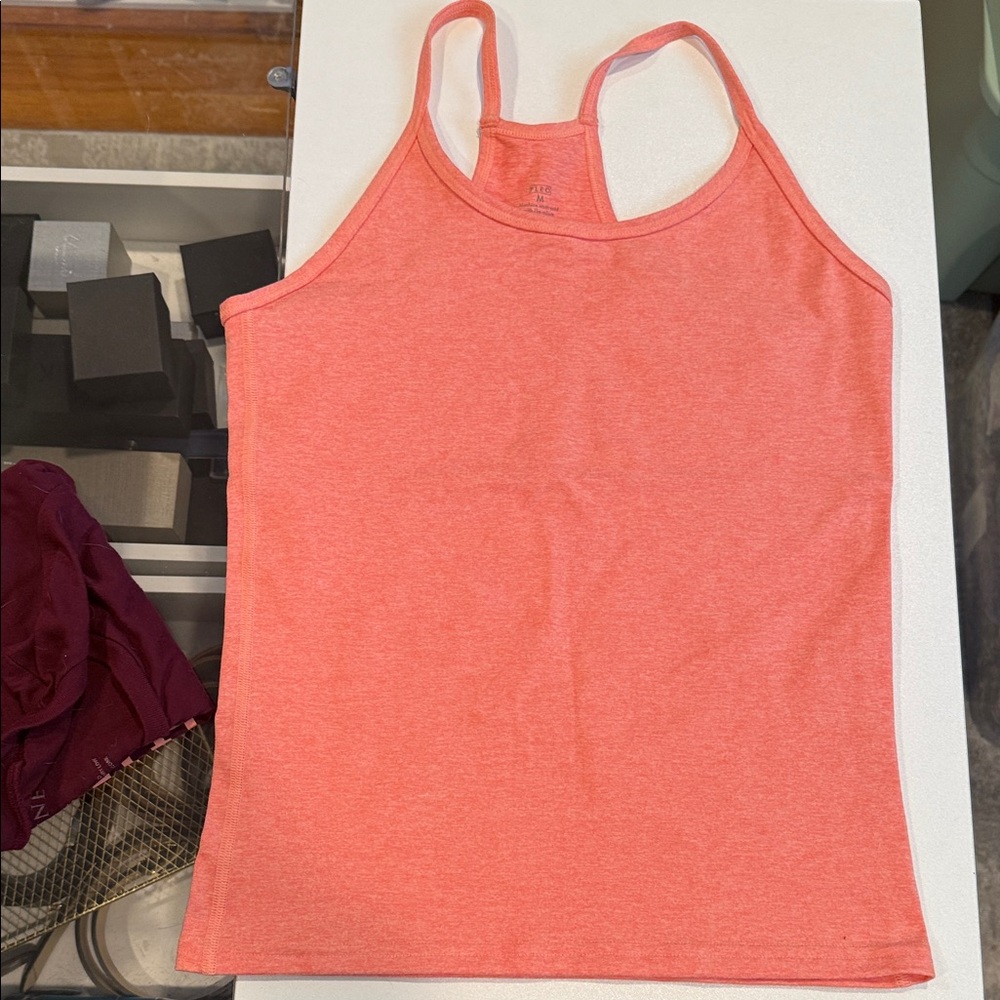 Fleo Coral switch up Racerback Tank Top